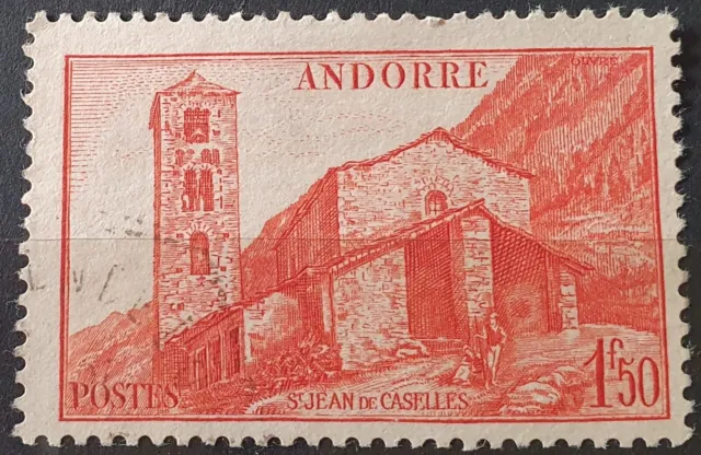 ANDORRE YT N° 102 Oblitéré Saint Jean de Casellas - 1944