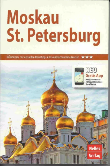 Reiseführer Moskau St. Petersburg 2017/18 Nelles Verlag ungelesen wie neu