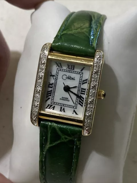 COLIBRI WDW96826 LADIES Swiss Diamond Wrist Watch Swiss Movt new battery 129.99 PicClick