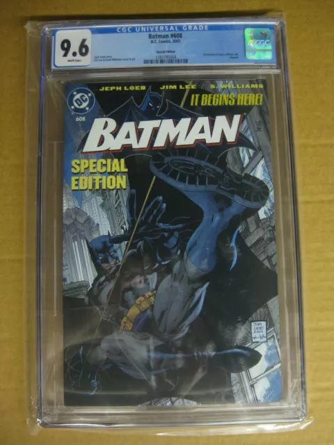 DC Batman #608 Special Edition Variant CGC 9.6 1st HUSH Jim Lee Jeph Loeb