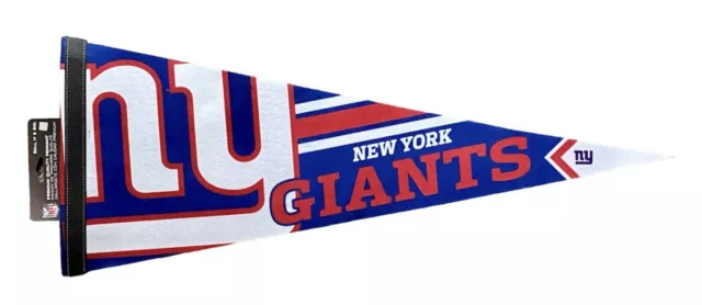 New York Giants NFL American Football 12” x 30” Wall Flag Pennant