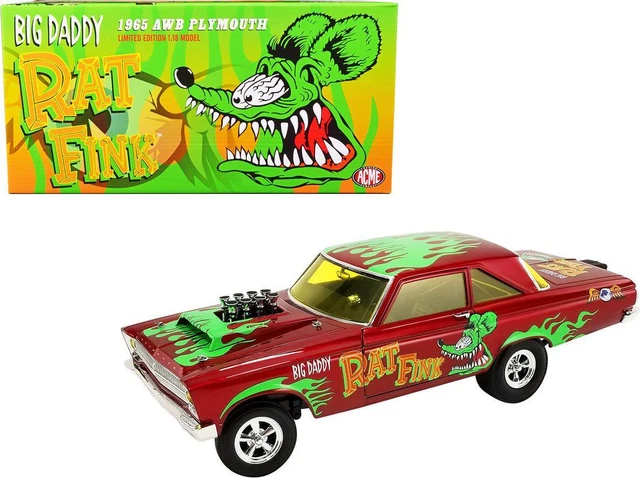 1965 Plymouth AWB (Altered Wheel Base) Big Daddy Rat Fink Red Metallic with to