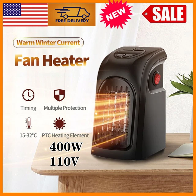 Electric Wall Heater Plug In Heater Energy Saving Heating Timer For office Home