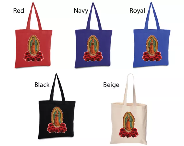 Lady of Guadalupe Tote Bag Virgin Mary Reusable Tote Bag Virgen de Guadalupe 2