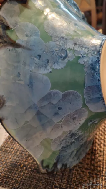 Studio Art Pottery Crystalline Glaze Bowl