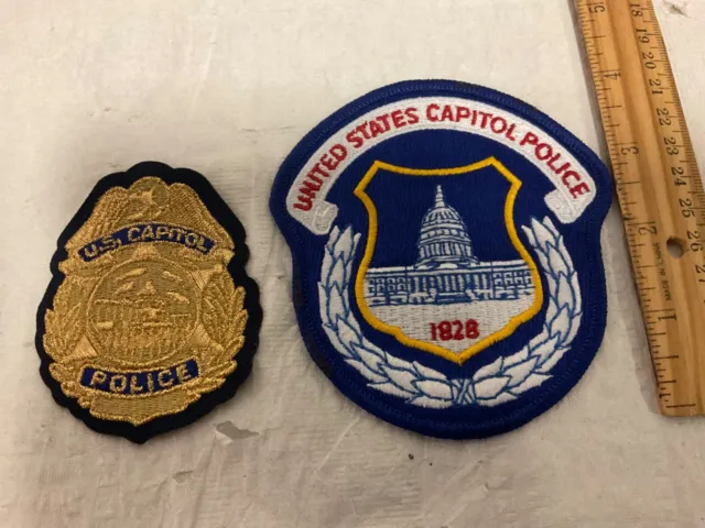 United States Capital 1828 Police Patch Set Full Size New