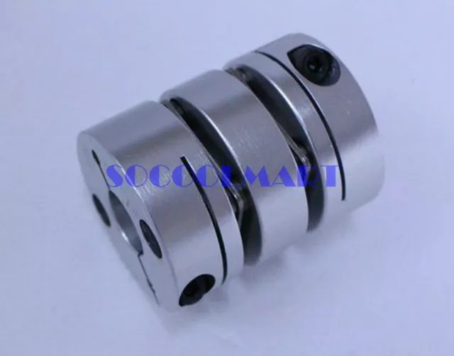 1Pcs 8 x 8mm Dual Diaphragm Flexible Coupling D26mm L37mm Motor Shaft Coupler