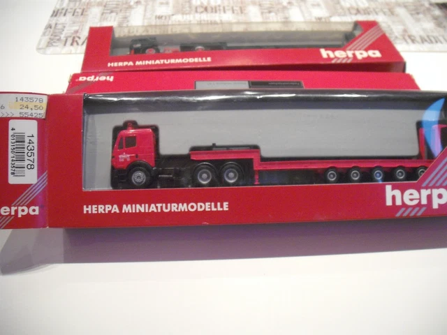 Modèle Réduit Herpa - Porte-béliers MB (Mercedes-Benz) Scholpp - Échelle HO 1/87 - Occasion