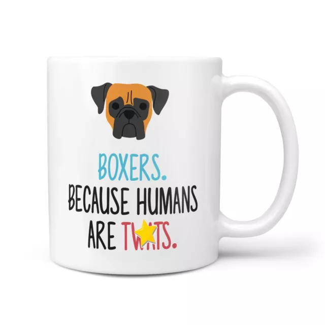 Boxer Dog Gift Mug - Funny & Rude Presents for Dog Lover, Birthday Gifts for Mum