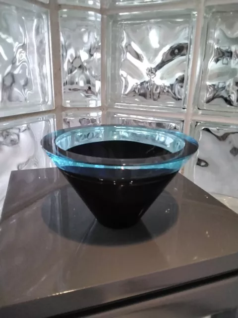 Sasaki Heavy Art Glass Vase  Designed by Soichiro Sasakura