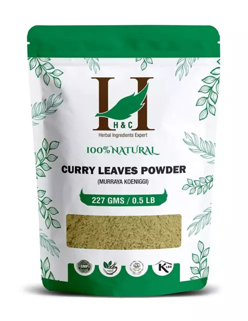 Polvo de hojas de curry natural para hacer crecer el cabello largo, fuerte...