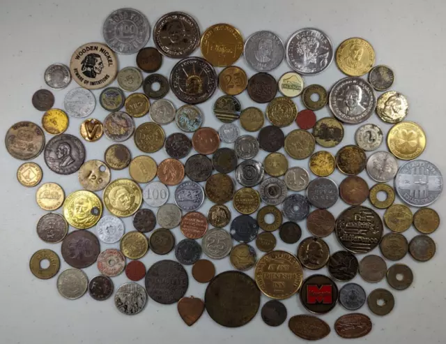 Large Token Lot Good For Trade Transit Arcade Confederate States Copy Coin Tax