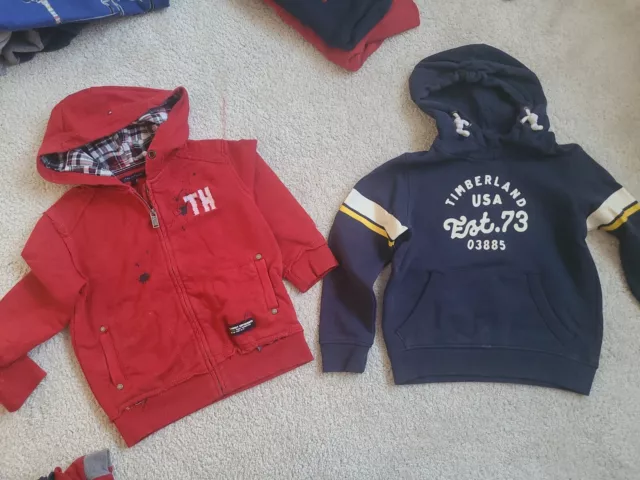 Felpa con cappuccio Timberland ragazzi & Tommy Hilfiger 4-5-6 anni 2