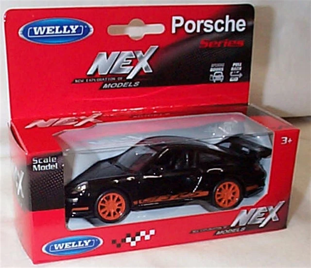 Welly WELLY PORSCHE 911 997 GT3 RS Coupe Black orange - 1:34ish Model New in ...