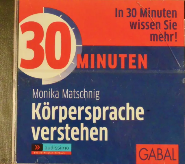 Monika Matschnig "Körpersprache verstehen" 30 Minuten CD noch eingeschweisst !