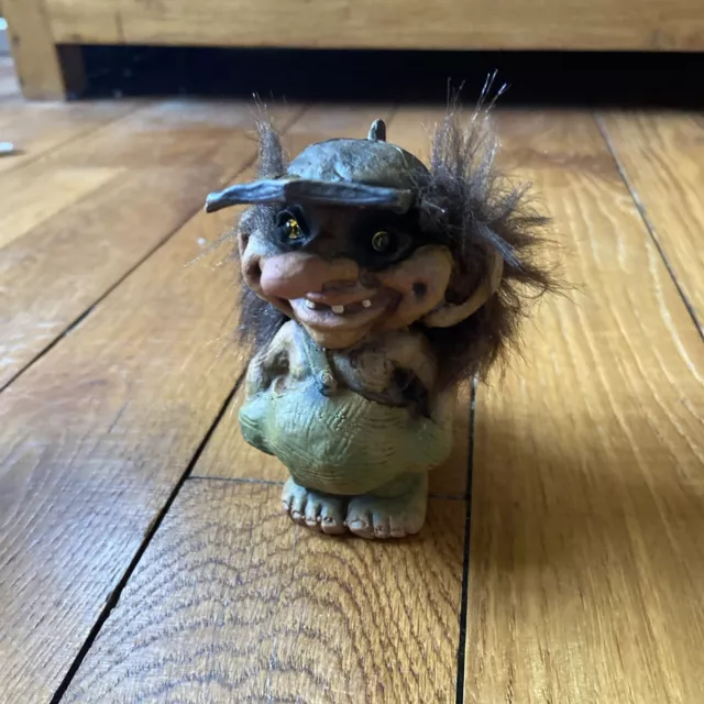 Figurine Troll Ny Form Fait À La Main Made In Norvège 10 Cm