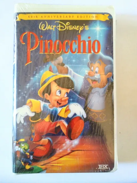 Walt Disney's Pinocchio (60th Anniversary Edition) VHS NEW