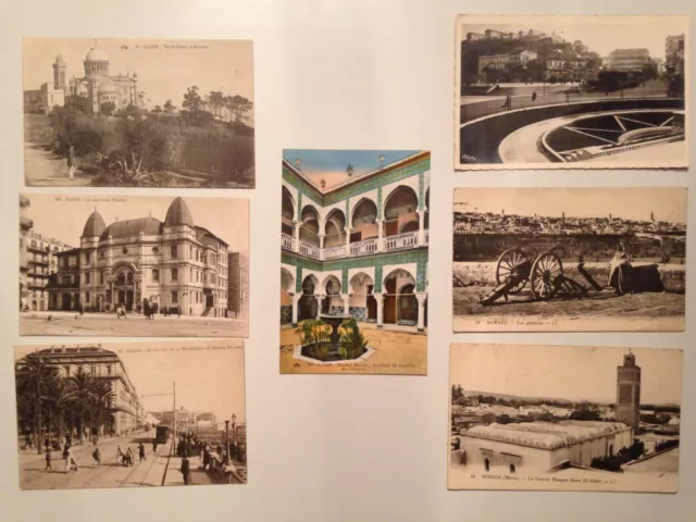 Lot 7 Anciennes Cartes Postales Special Algerie - Maroc