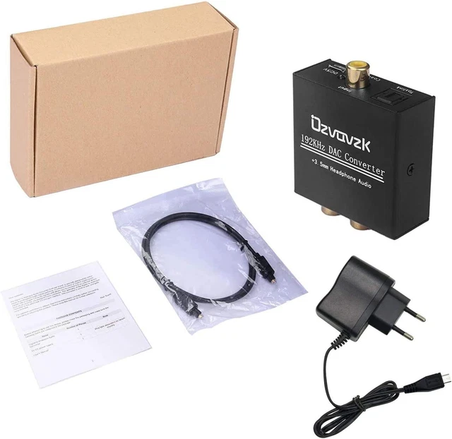 DAC Convertisseur Numérique Analogique Audio Adaptateur Digital SPDIF Optique li