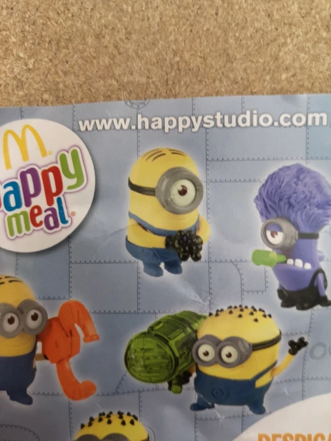 McDonalds Happy Meal Spielzeug 2013 Despicable Minions 2 Figuren Einzelspielzeug - verschiedene 3