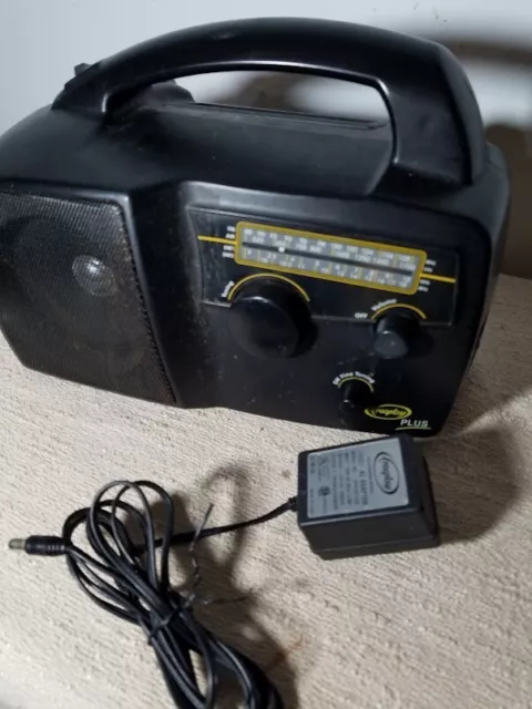 FREEPLAY PLUS Self Powered AM/FM Radio Solar Power Emergency Wind Up Crank Black FREEPLAY PLUS Self Powered AM/FM Radio Solar Power Emergency Wind Up Crank Black