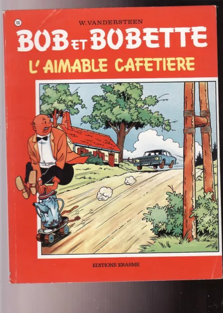 Album Bd -Bob Et Bobette-N°106-L Aimable Cafetiere-Vandersteen-Erasme-1975