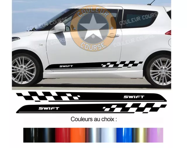 2 X Bandes Portes Bas De Caisse Pour Suzuki Swift Autocollant Sticker Bd540-27