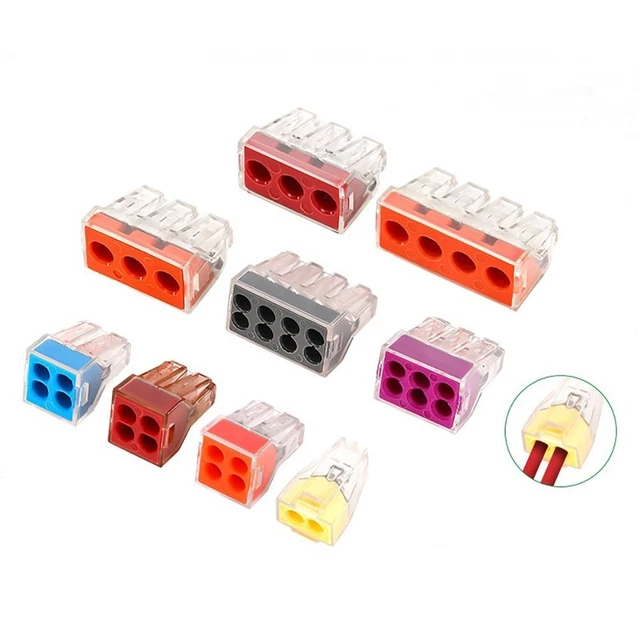 MINI WIRE CONNECTORS Fast Wiring Cable Pushin Terminal Blocks