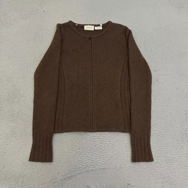 Neiman Marcus Cashmere Sweater Womens Size Small Brown Cardigan