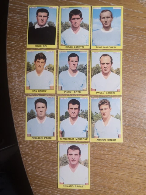 LAZIO!! FIGURINE CALCIATORI Panini 1966 67 Lotto 10 Pezzi Ottime Mai