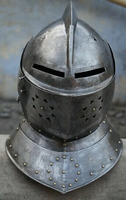 Armour 18 Ga Sca Larp Medievale Knight Torneo Chiudere Armor Casco Riproduzione E 