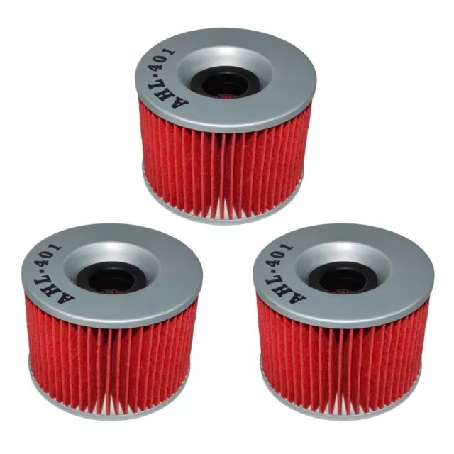 3X Oil Filters For KAWASAKI EL250 EX250R NINJA ZX600 GPX600R KZ1000 Z750 ZR550 3X Oil Filters For KAWASAKI EL250 EX250R NINJA ZX600 GPX600R KZ1000 Z750 ZR550