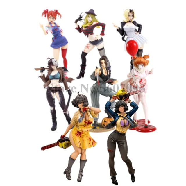 Anime Horror Bishoujo Pennywise Michael Myers Freddy Jason Chucky PVC Model Toy