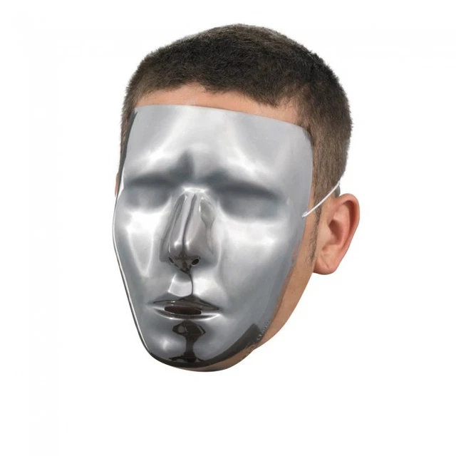 Masque De Costume Homme Vierge - Taille Adulte Unique, Demi-masque Avec Sangle élastique, Trous Pour Yeux, Nez, Bouche
