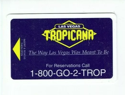 TROPICANA Las Vegas Room KEY Card Casino Hotel - Way Las Vegas Was Meant To Be