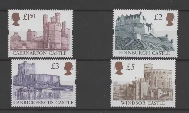1997 Qe2 Enschede Castles Great Britain Definitive Set Of 4 Fine U/Mint