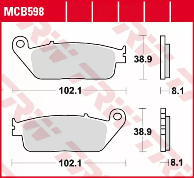 TRW Bremsbeläge vorne für Triumph Bonneville Black , Daimond , ACE