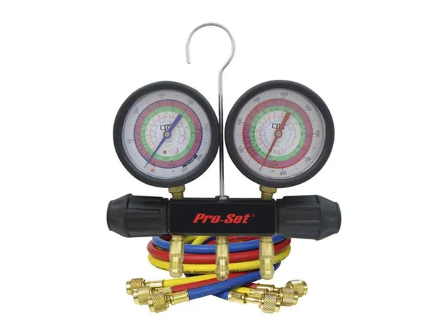 CPS MT2H7P5 - Pro-Set Piston Series Manifold and Gauge Set