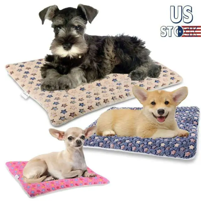 Pet Bed Cushion Mat Pad Dog Cat Kennel Crate Cozy Soft X-Large Sleeping Bed Pads