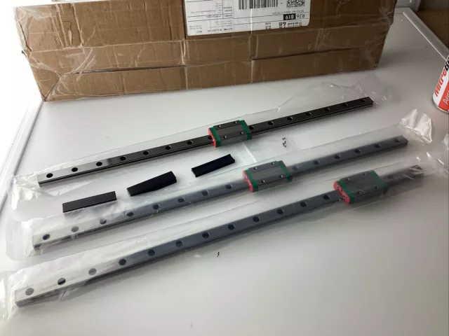 MGN12H Linear Rail 400mm MGN12H Slide Block For 3D Printer X 3 Uk Stock Freepost