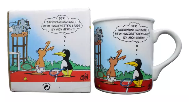 Uli Stein "Hoppel-Fehler" Tasse mit Karton | Becher, Kaffee, Tee, Trinkgefäß