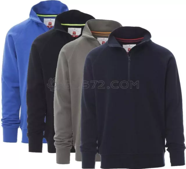 Felpa Mezza Zip Cerniera Corta Payper Austin Maglia In Cotone Uomo
