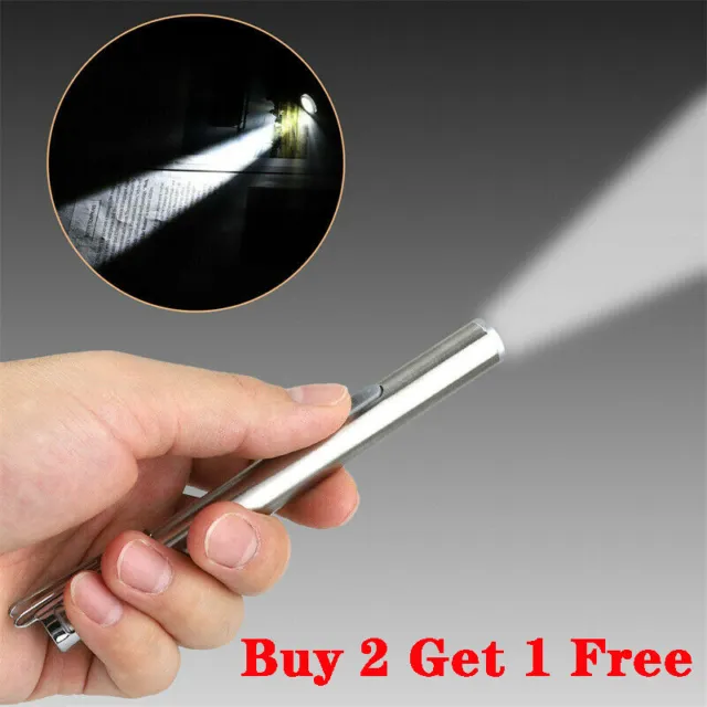 1000Lumens Portable Super Bright LED Flashlight USB Rechargeable Pen Torch Lamp~