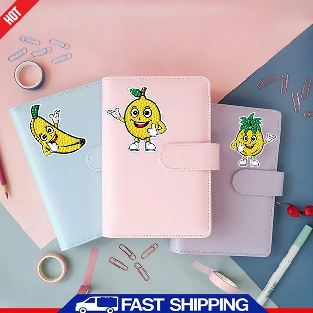 2pcs Gem Art Sticker Cartoon Pattern DIY Diamonds Art Mosaic Stickers Home Decor