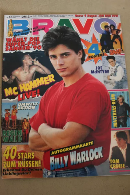 Bravo 46/1990 Billy Warlock, Jon Bon Jovi, Tom Cruise, Matthias Deim, Snap,NKOTB