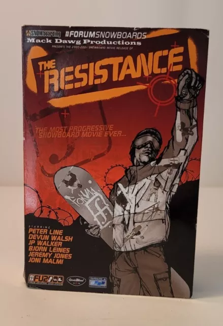 Forum THE RESISTANCE: THE MOST PROGRESSIVE SNOWBOARDING MOVIE EVER 2000 VHS + CD