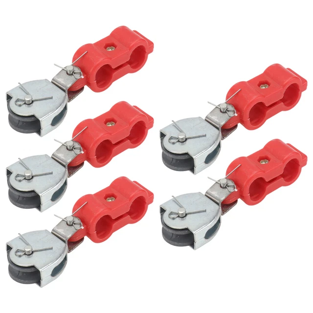 5 pz rotolo puleggia in filo d'acciaio cavo puleggia pesante miniatura