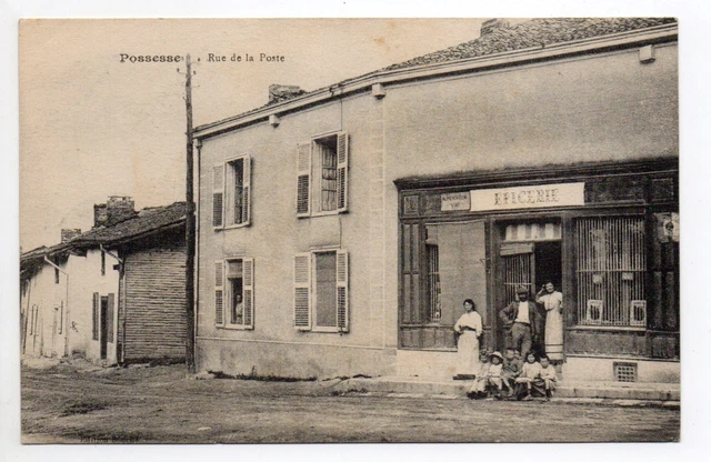 POSSESSION Marne CPA 51 rue de la poste front of the EPICERIE