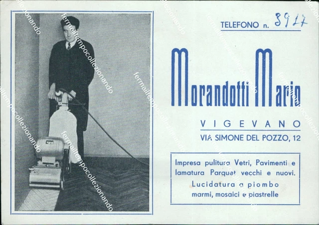 bs358 cartolina vigevano morandotti mario autografo pavia lombardia