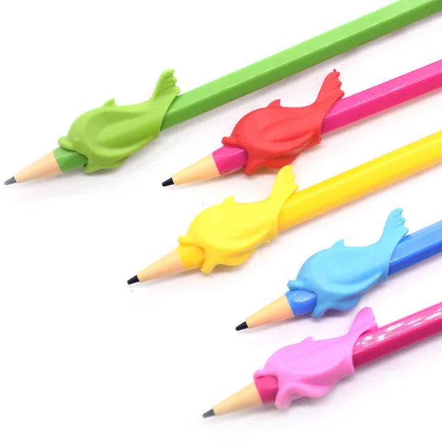 4pc Pen Pencil Rubber Grip Fish Design Hand Writing Tool Buy 2 Get 1 Free